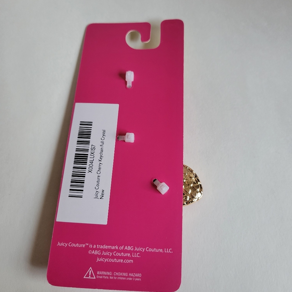 Juicy Couture Sparkling Red Cherry Keychain - Picture 5 of 5